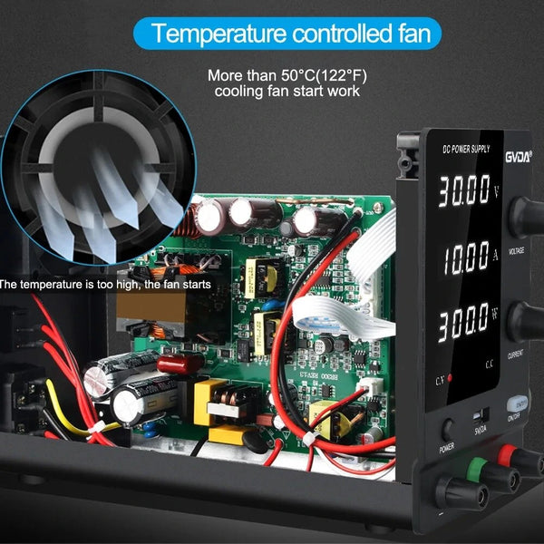 GVDA Digital DC Power Supply Adjustable DC Regulated Switchable Laboratory Bench Power Source Stabilizer Voltage Regulator
