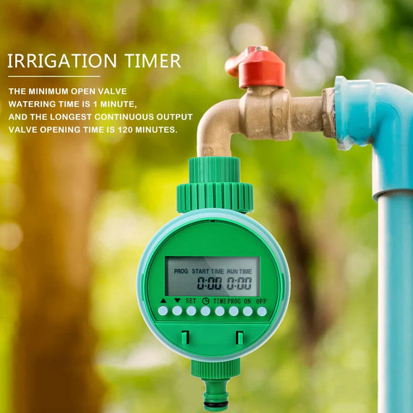 AGSIVO Sprinkler Timer Digital Automatic Water Timer Programmable Watering Irrigation Timer for Garden Hose Farmland Courtyard Greenhouse