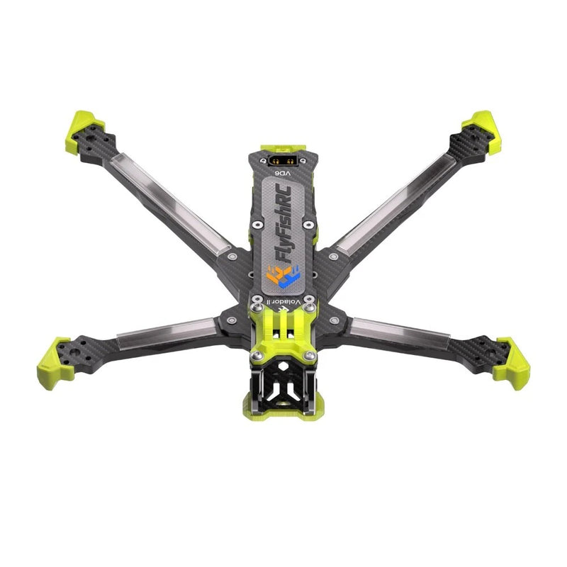 FlyFishRC Volador II VX6 / VD6 V2 T700 Carbon Fiber 6 Inch Deadcat Freestyle Frame Kit Support DJI O3 Air Unit for RC Drone FPV Racing