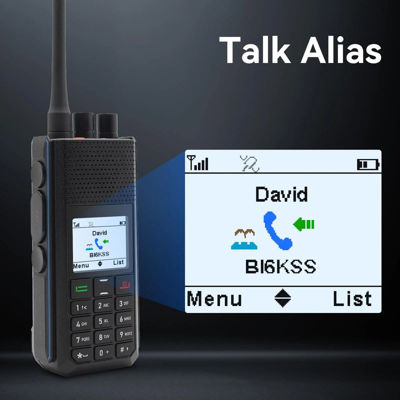 Retevis Ailunce H1 6W GPS APRS Dual Band DMR Ham Radio 500K Contacts 4000 Channels Real Time Location Tracking Type-C Rechargeable 2900mAh Battery UHF VHF Walkie Talkie