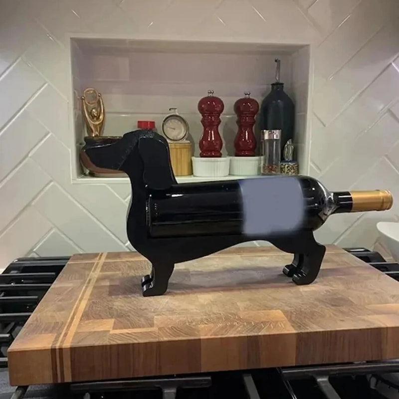Wine Bottle Rack Alcohol Display Stand Household Dachshund Wine Bottle Holder Novelty Funny Countertop Wines Rack Home Decoration