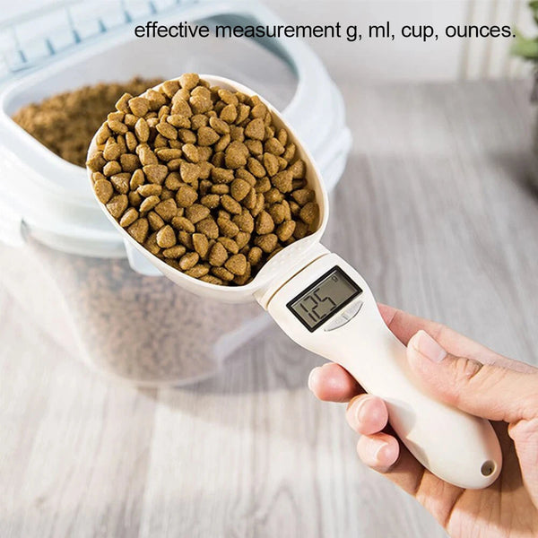 Electronic Measuring Spoon For Food Digital Scale Dog and Cat Food Kitchen Scale Measuring Cup with LED Display