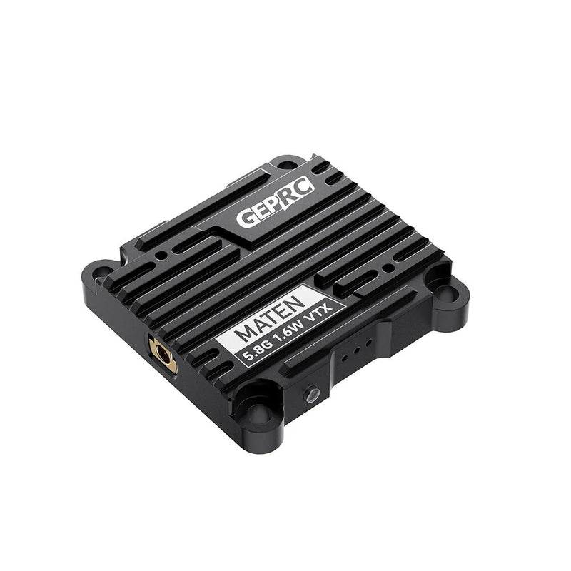 GEPRC MATEN 5.8GHz VTX - 1600mW MAX Power | 72CH Pit Mode | w/Mic | Long Range FPV Transmitter for RC Drone