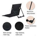 IPRee Foldable Beach Mat Lounge Camping Chair Outdoor Garden Park Single Lazy Chair Backrest Cushion Picnic Camping Folding Back Chair Beach Chairs