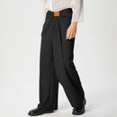 INCERUN Mens Deconstructed Ruched Design Pant Fashion Solid Color Casual Long Trousers with Side Zipper Large Size for Men S-5XL