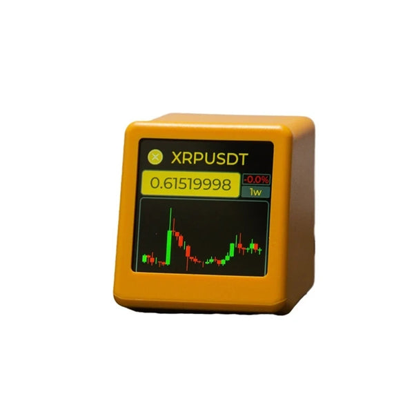 WiFi Weather Clock Stocks Exchange Rates Bitcoin Cryptocurrency Price Tracking Display Smart Weather Clock with Touch Button