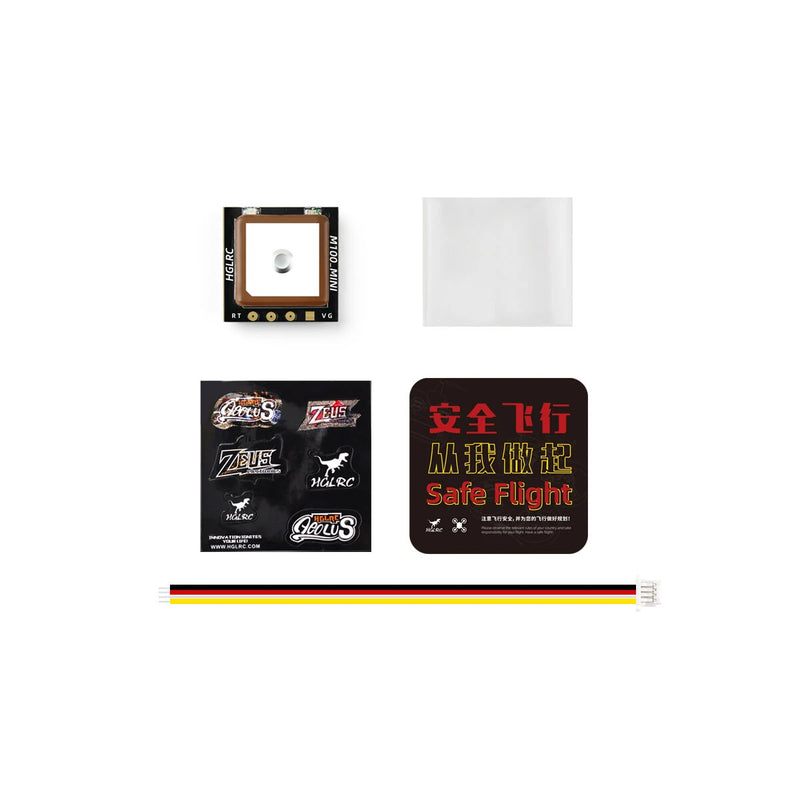 HGLRC M100 MINI GPS Module M10 Chip Built-in Ceramic Atenna for  2-7 Inch Freestyle Long Range FPV Racing RC Drone