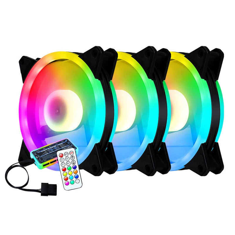 120mm PC Computer Case Fan Cooling Cooler 6PIN Adjustable RGB Led 12cm Mute Ventilador 5V DC ARGB Fans Speed Adjustable