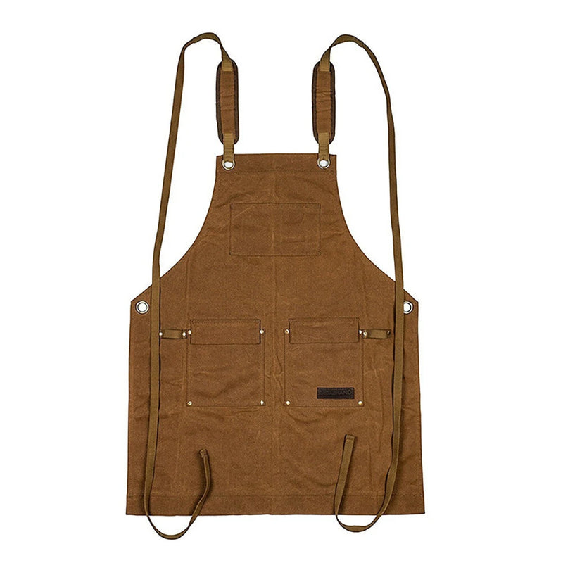 Woodworking Gardening Apron for Men with Multiple Tool Pockets Canvas Work Apron for Woodworkers Gardener Carpenters Blacksmiths