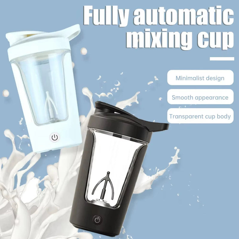 IPRee 450ml Automatic Stirring Coffee Cup Portable Electric Mixing Coffee Mug Rechargeable Coffee Soy Milk Mixer for Travel