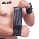 AOLIKES 1PCS Cotton Elastic Bandage Wrist Band Anti-slip Breathable Hand Protection for Weightlifting Ball Games Sports