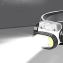 Wave Sensor 2000mAh 400LM 5 Lighting Modes LED Headlamp USB Rechargeable Head Torch COB Outdoor Cycling Adventure Fishing Flashlight Bike Headlamp