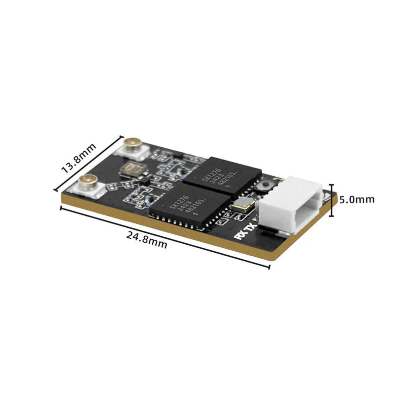 SEQURE ELRS 915MHz/868MHz Dual RX True Diversity Dual Antenna Long Range High Refresh Rate Receiver for FPV Racing Drone RC Airplane Helicopter