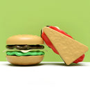 Children's Play House Puzzle Exercise Hand-eye Coordination Toy Mini Hamburger French Fries Western Food Kitchen Set Simulation Model 27pcs