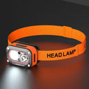 3 Light Source Sensors Headlamp Lightweight Portable Head Lamps Super Bright Outdoor Night Running Fishing Working LED Lighting Headlights