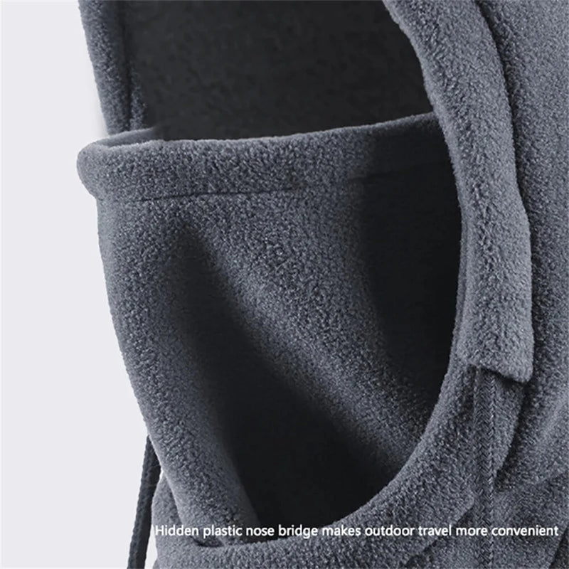 DTUCYCLE 1pcs Winter Balaclava Knit Hood Men Women Windproof Warm Cycling Mask Outdoor Sports Thermal Fleece Face Mask Neck