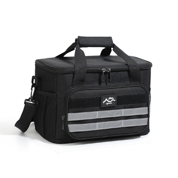 IPRee Large-Capacity Outdoor Picnic Bag Handheld&Crossbody Multi-Layers Travel Thermal Bag Two-way Zipper Portable Outdoor Insulation Bag