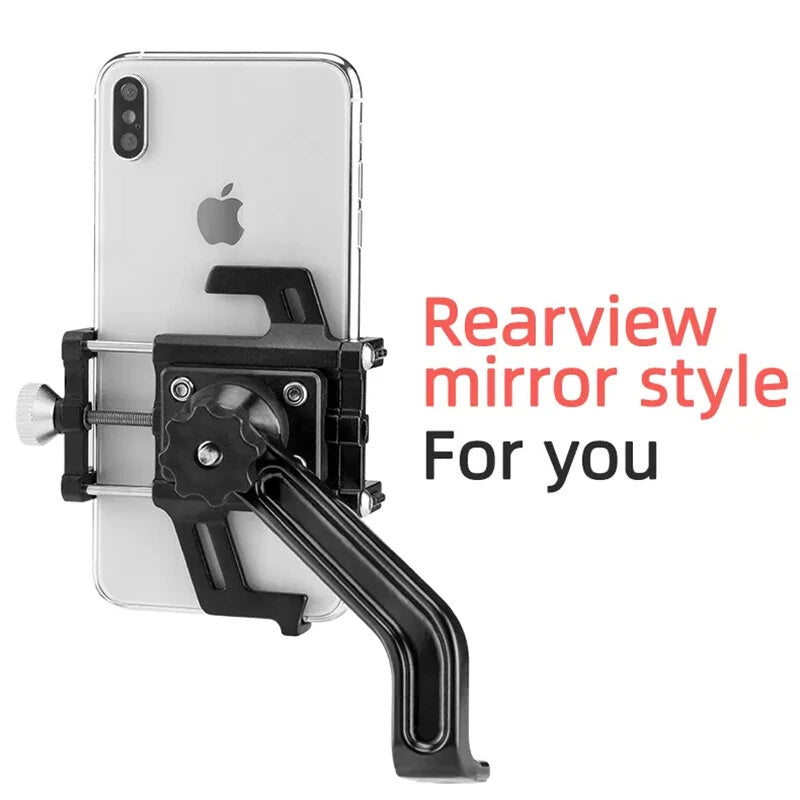 ROCKBROS Bike Holder Aluminum Alloy 360 Rotation Bracket Five Claws Stability Shockproof Easy installation Bike Phone Holder