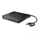 XD020 USB3.0+Type-C 2-in-1 Slim External DVD RW CD Writer Drive Burner Reader Player Optical Drives for Laptop PC DVD Burner DVD Portatil