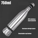 IPRee 750ml Water Bottle with Compartment Portable Water Bottle Pill Organizer Can Safe Hiding Spot for Money Bonus Key Ring Box