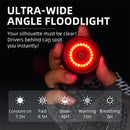 CYCLAMI T08 Smart Brake Anti-theft Taillight with Positioning IPX64 Waterproof Type-C Charging Bike Rear Light for MTB Night Cycling Safety