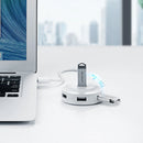 UGREEN CR106 USB2.0 Hub 4-Port HUB Docking Station for Desktop PC Laptop 4-in-1 Multi-Interface Converter Extension Cable USB Hub