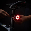 ROCKBROS WR05 100LM Smart Smart Brake Bicycle Taillight 7 Lighting Modes USB Charging 500mAH Bike Rear Light for Outdoor Night Warning Safe Cycling