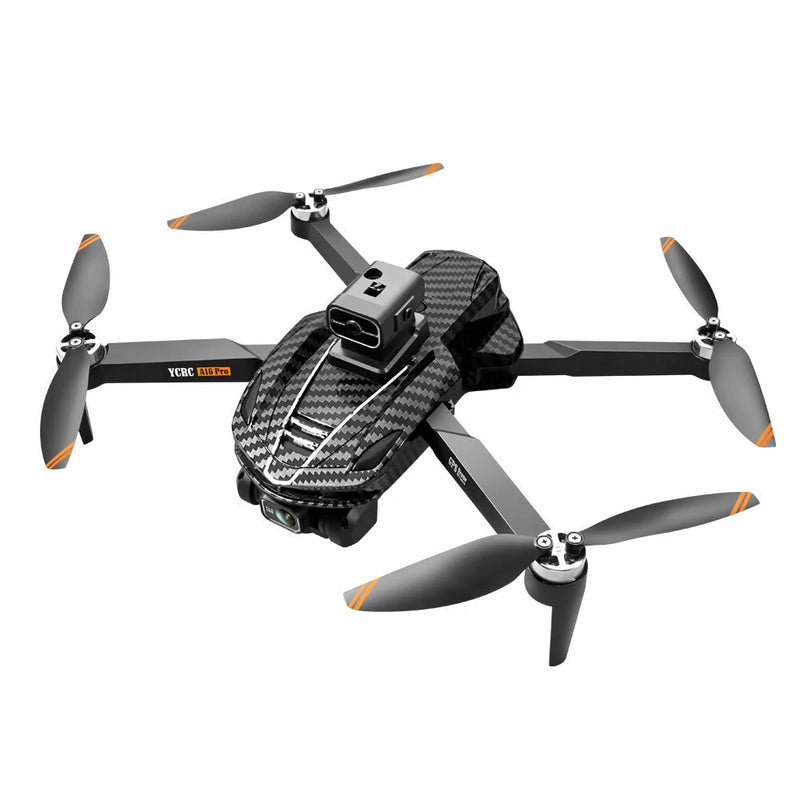 YCRC A16 PRO MAX GPS 5G WiFi FPV with HD Dual Camera Servo Gimbal 360 Intelligent Obstacle Avoidance Optical Flow Hover Brushless Foldable RC Drone Quadcopter RTF