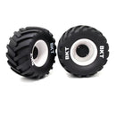2PCS Monster Truck Tires Wheels 14mm/17mm Adjustable for 1/8 LOSI LMT W66 KYOSHO Axial RC Cars Vehicles Models Spare Parts