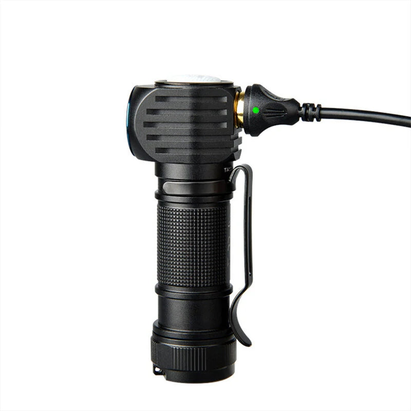 Trustfire MC18 1200 Lumens 2 In 1 L-shape LED Flashlight Headlamp With 18650 Battery EDC & Outdoor Lighting Torch Magnetic Rechargeable  Work Light Lamp