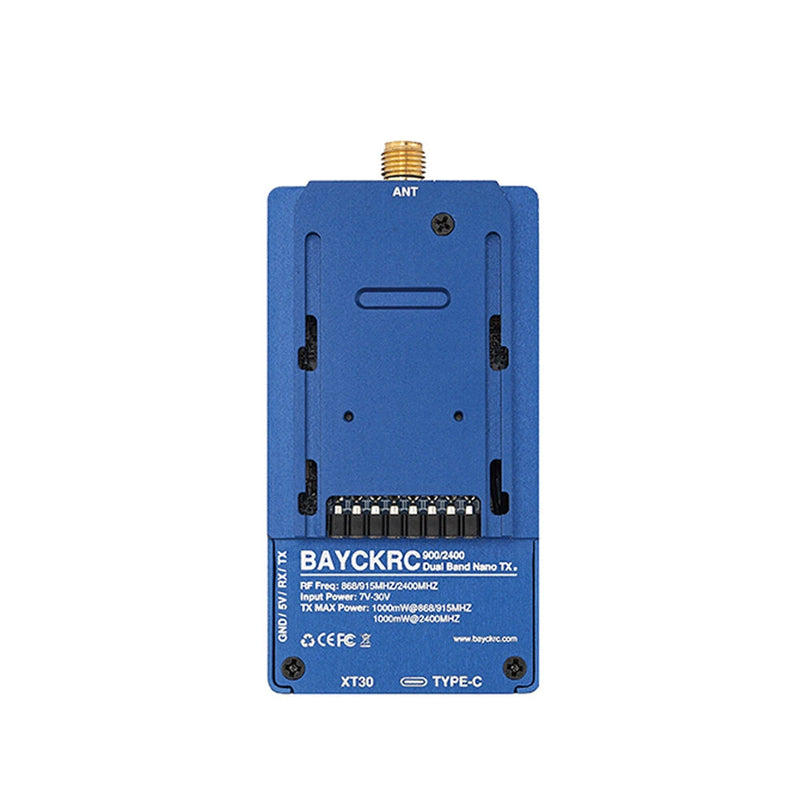 BAYCKRC C3 915Mhz/2.4GHz Dual Band 1W Gemini Transmitter RF Module Single Antenna Nano Bay for FPV Racing Drone