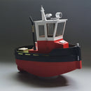 Tony Ray Aero Model 1/18 Mini Little Otter Tug Boat RC Ship DIY KIT Unassembled w/ Motor ESC Servo Micro Toys