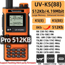 Quansheng UV-K588 Dual Band Walkie Talkie 512KB Large Memory 136-174MHz 400-470MHz VHF/UHF Ultra-Wide Frequency 10 NOAA Channels Wireless Handheld Two Way Radio for Secure Private Calls
