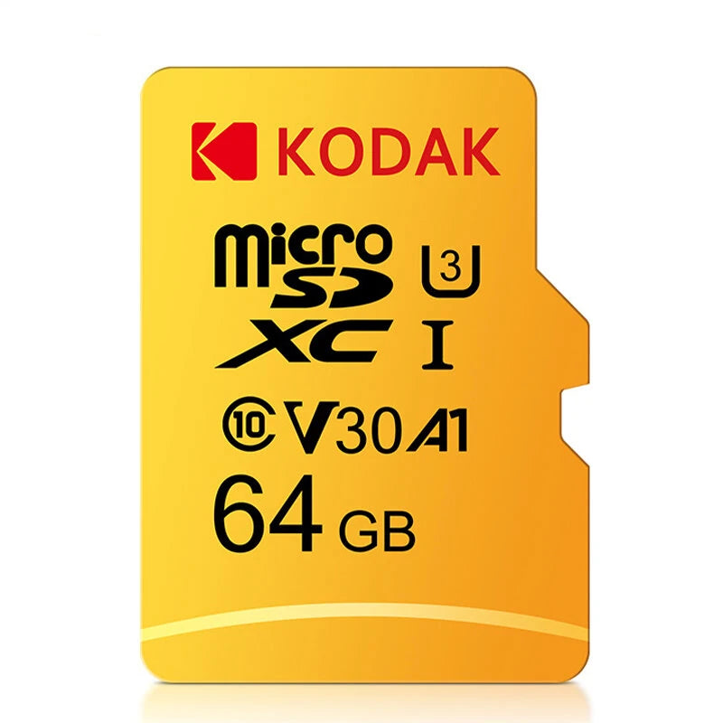 Kodak C10 High Speed TF Memory Card 256GB/128GB/64GB U3 4K HD Video Card Memory Card for Mobile Phone Tablet Camera Monitor