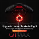 ROCKBROS Q1 MAX RGB Bicycle Taillight Vibration Sensor Smart Brake Sensing USB Charging Light Sensing Bike Rear Lights for Mountain Road Night Riding
