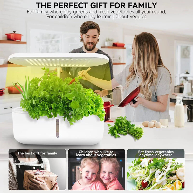 LED Plant Growth Light Smart Hydroponic Plant Machine Full Spectrum Indoor Fruit and Vegetable Planting Cultivator Ornamental Decoration