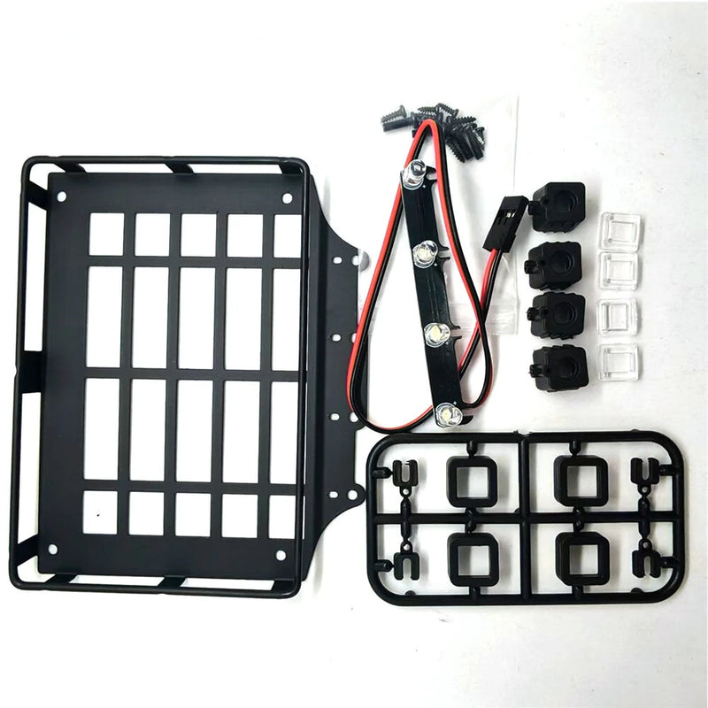 Luggage Rack with Light For MJX 1/12 H12Y RC Car Spare Vehicle Parts Models Accessories