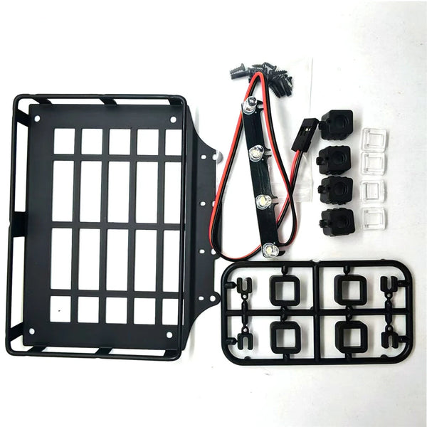Luggage Rack with Light For MJX 1/12 H12Y RC Car Spare Vehicle Parts Models Accessories