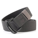 ENNIU Military Equipment Belt Men Elastic Nylon Tactical Belts For Jeans Pants Solid Strap Canvas Double Ring Metal Buckle Waist Belt