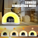 Simulated Sunrise Wake-Up Light Alarm Clock Wake-Up Light Simulates Sunrise Atmosphere Light Electronic Night Light Wake-Up Alarm Clock