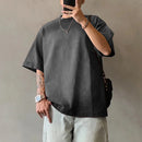 INCERUN Mens Gradient Short-Sleeve T-Shirt Fashion Daily Comfortable Crew Neck Tshirt for Couple