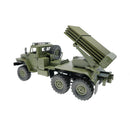 WPL B36-2 1/16 2.4G 6WD RTR Rc Car Hail Rocket Launcher BM-21 Military Truck Rock Crawler Vehicle Models Toy Proportional Control
