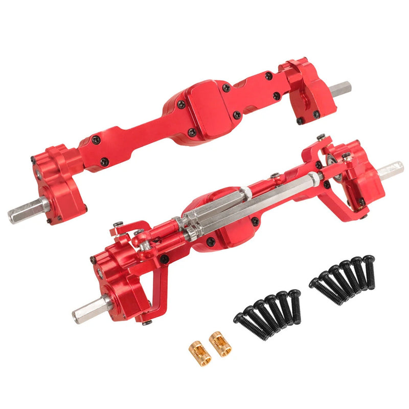 Upgraded Full Metal Front Rear Door Bridge Axle for JJRC C8815 1/10 Willys Army Truck Retro RC Car Vehicles Models Spare Parts Accessories