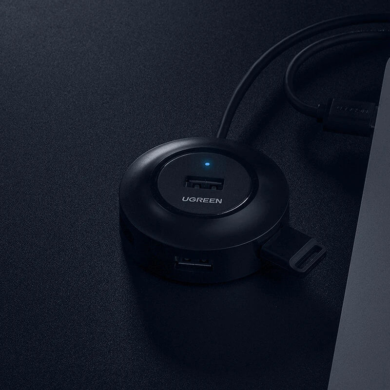 UGREEN CR106 USB2.0 Hub 4-Port HUB Docking Station for Desktop PC Laptop 4-in-1 Multi-Interface Converter Extension Cable USB Hub