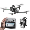 XKJ K19 MAX GPS 5G WiFi FPV with 5.9inch LCD Screen Controller HD Dual Camera Servo Gimbal 360 Obstacle Avoidance One-Key Airdrop Brushless Foldable RC Drone Quadcopter RTF