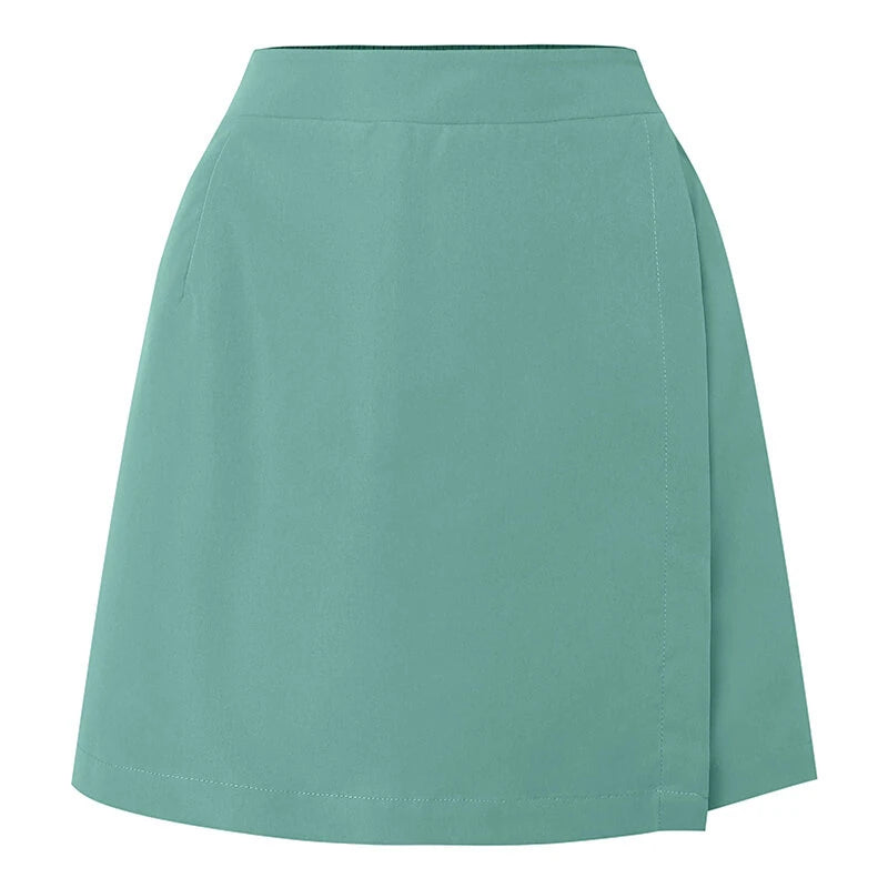 ZANZEA Women Commute Back Elastic Waist Solid Summer Casual Skirt Shorts