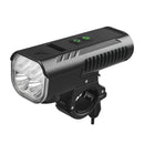 BENGGUO 3 in 1 Bike Headlight 1000Lm Brightness 4400mAh High Capacity Power Bank 8 Light Modes Waterproof Bicycle Front Light with 130db Horn for Night Cycling