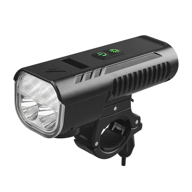 BENGGUO 3 in 1 Bike Headlight 1000Lm Brightness 4400mAh High Capacity Power Bank 8 Light Modes Waterproof Bicycle Front Light with 130db Horn for Night Cycling
