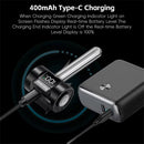 WEST BIKING RGB Colorful Dynamic LED Bicycle Taillight Smart Sensor Brake Digital Power Display Waterproof USB Rechargeable Bike Rear Light for Outdoor Night Safe Cycling