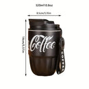 IPRee Stainless Steel Insulated Coca Cola Cup 320ml Coffee Travel Mug Double Wall Vacuum Insulation Cups Mini Portable Dual Drink Office Cup